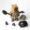 Cartoon Capibala Magnetic Mecha Armor Action Figure - Hand-Made Game Special Decoration Toy Creative Collectible Figurine