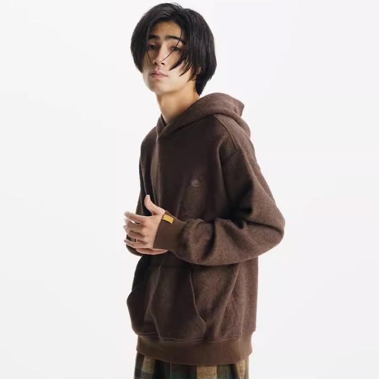 Timberland Sweatshirts Unisex Dark Brown Hooded Moderate Regular A5US7-243