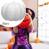 20Pcs White Foam Pumpkins Polystyrene Props Kids Gift Artificial Fake DIY Arts