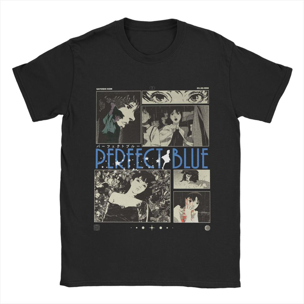 PERFECT BLUE T Shirt Summer Cotton T Shirts For Men Hipster Custom DIY Tshirt Short Sleeve Y2K Basic Tops