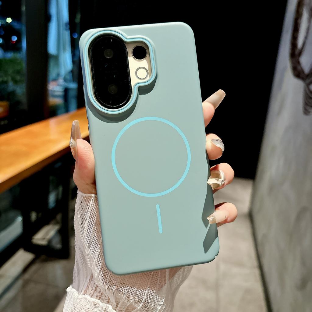 Luxe Mat Hard PC Magnetische Case Voor VIVO X200 X100 X90 S30 S20 S19 IQOO 13 12 Pro Mini Ultra Voor Magsafe . Ultra Dunne Cover