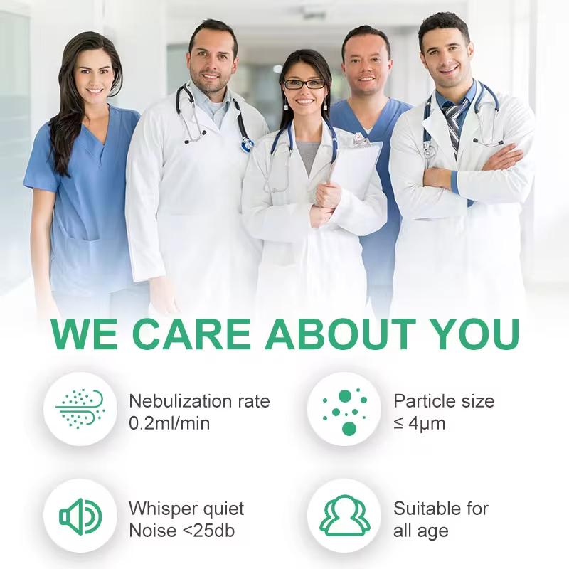 Medical Silent Mesh Nebulizer Ruční astmatický inhalátor Atomizér Dětská zdravotní péče Mini přenosný nebulizační zvlhčovač