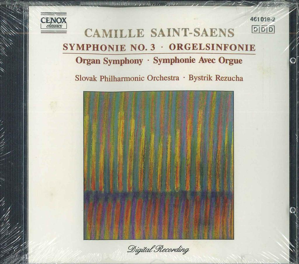 CD CAMILLE SAINT-SAENSINT-SANS - Organ SYMPHONY 4610192 CENOX Europe Classical Used