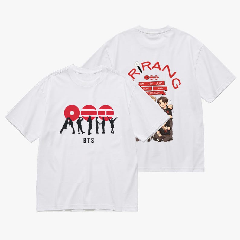 2026 Sommar BTS ARMY Grafisk Tröja Högkvalitativ T-shirt, Kpop Konsert Outfit, Bangtan Fan Merchandise Het Produkt