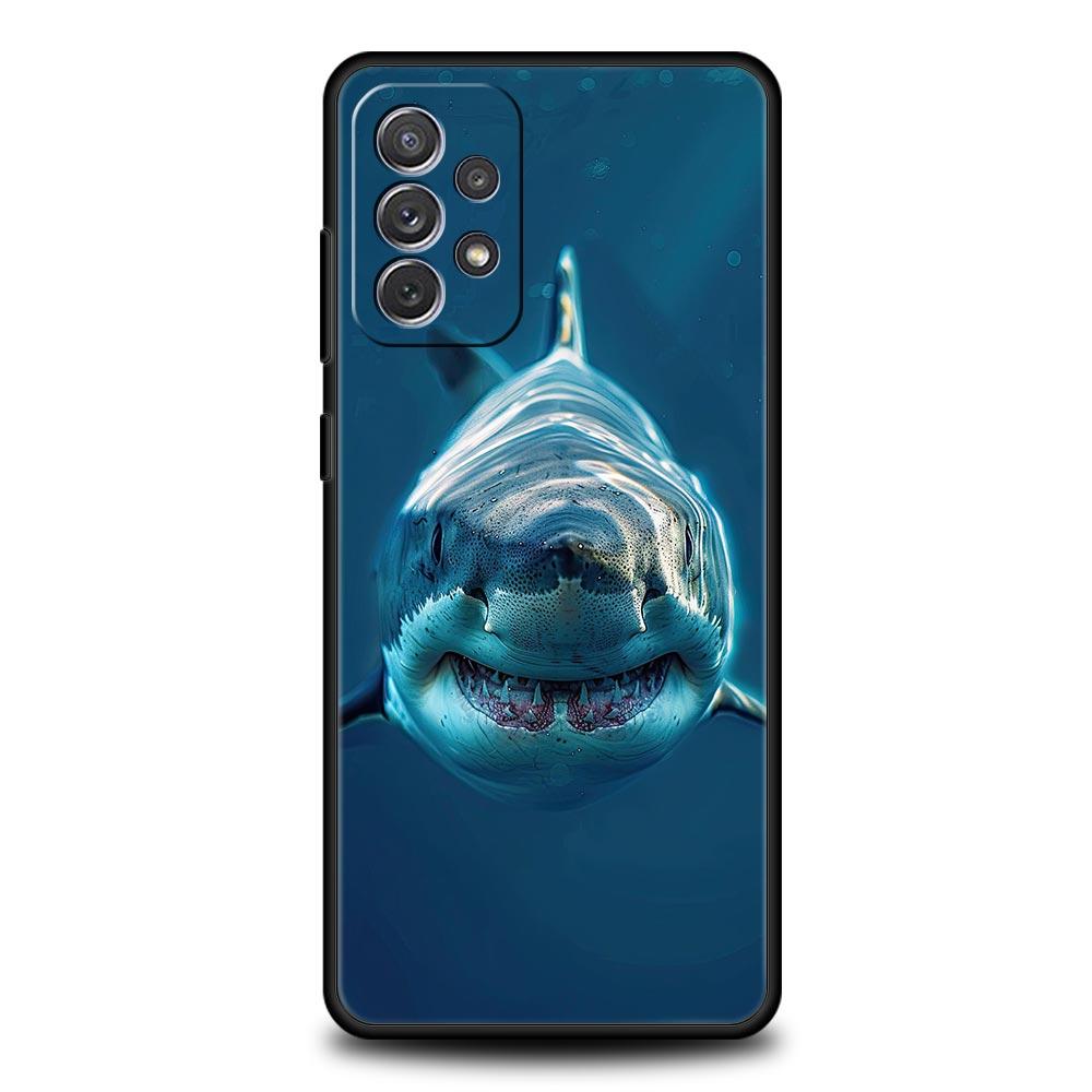 Shark Phone Case for Samsung A57 A37 A51 A71 A21S A17 A11 A15 A25 A41 A23 A33 A53 A73 A07 A05S A13 A35 A55 5G Cover