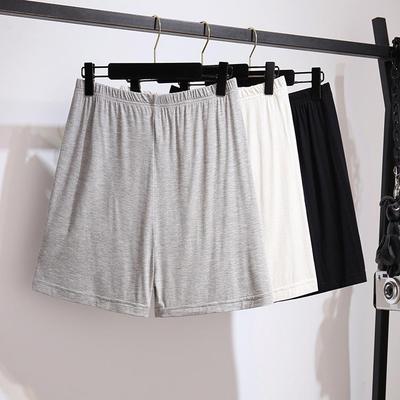 Plus Size Women's Cotton Casual Shorts - Elastic Waist, Anti-Exposure, Loose Fit, Summer Wear