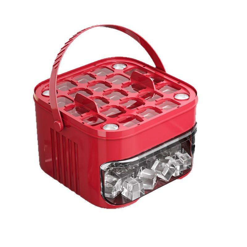 Food-grade Ice Cube Mold Bucket - Press-type Ice Cube Mold - Refrigerator for Freezing Ice Cubes - Food Storage Box - Ice Cube Mold