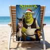 Asciugamano da Spiaggia Ultra Morbido a Tema Shrek, Ideale per Piscina - Campeggio, Immersioni - Essenziale da Viaggio Perfetto, Asciugamano da Spiaggia Vivace.