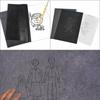 Large Single-Sided Black Carbon Graphite Paper for Non-Stick Handwriting & Cross-Stitch Tracing.