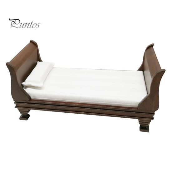 

Кукольный домик, односпальная кровать, многофункциональная твердая шкала, 1:12, мебель для кукольного домика, имитация мини-кровати для детей A