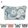 Cosmetic Bag Vintage Print Large Capacity Portable Lightweight Exquisite Toiletry Clutch Bag for Vacation