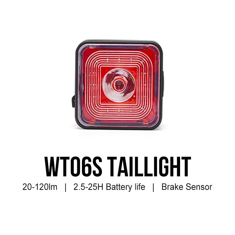 Bicycle Smart Brake Sensing Light Front Rear Sets IP66 Waterproof USB MTB Road Bike Taillight Night Cycling Safety 100/120LM 7