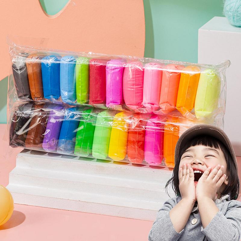 12pc/24pcs/36pcs Super Light Clay Children Colored Clay For Kids DIYs Toy Interactive Activities For Kids Boys Girls Home School