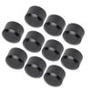 10PCS Motorcycle Head Bolt Cover Black Flat CNC Aluminum Engine Screw Topper Covers Caps Universal