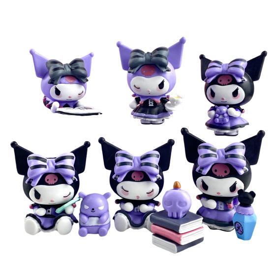

1/6 шт. Мини аниме кукла фигурка коллекционная каваи аниме персонажи статуэтка маленькая настольная фигурка для девочек мальчиков 6pcs