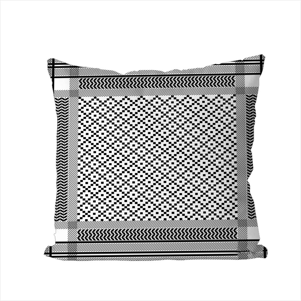 Arabic Keffiyeh Pillow Case For Car Sofa Decorative Home Doublesided Print Plush Square Throw Pillow Cushion Cover