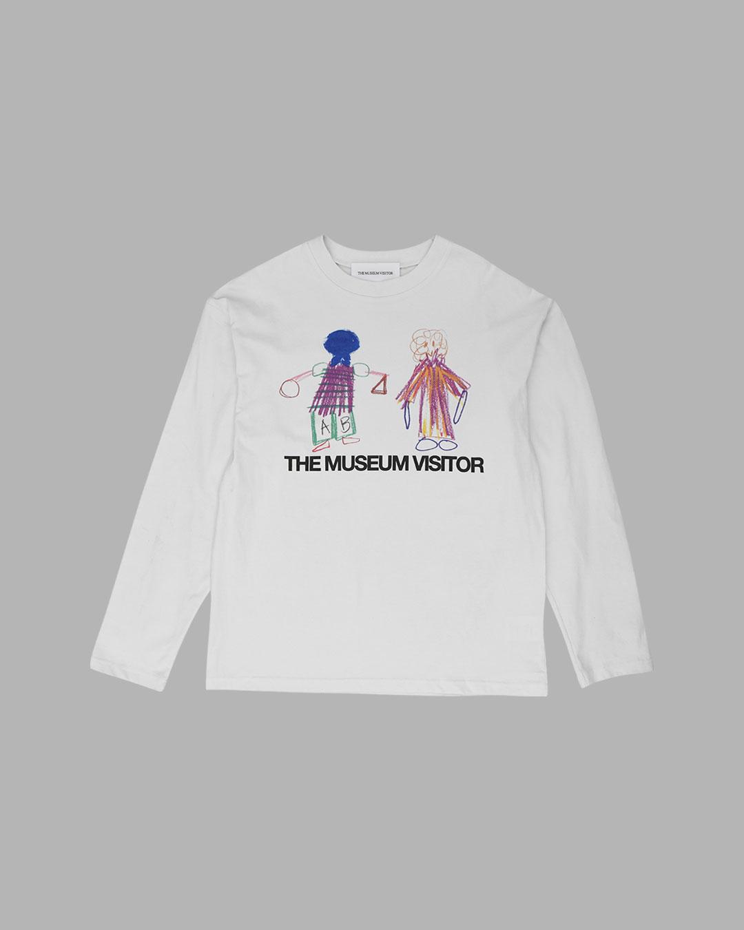 The Museum Visitor Buddy Printed Long Sleeve (White) L