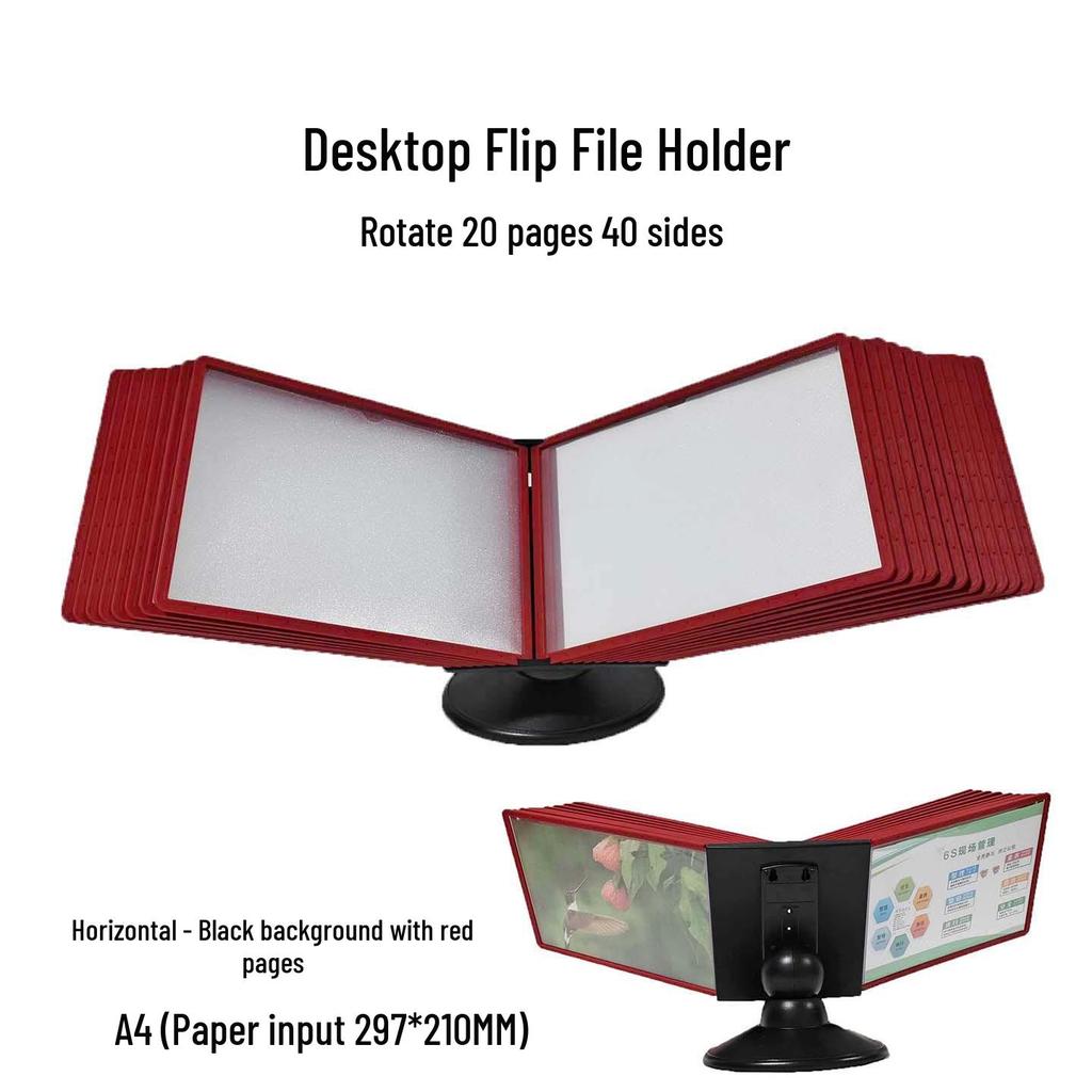 Rotating A4 Desktop File Holder and Display Stand