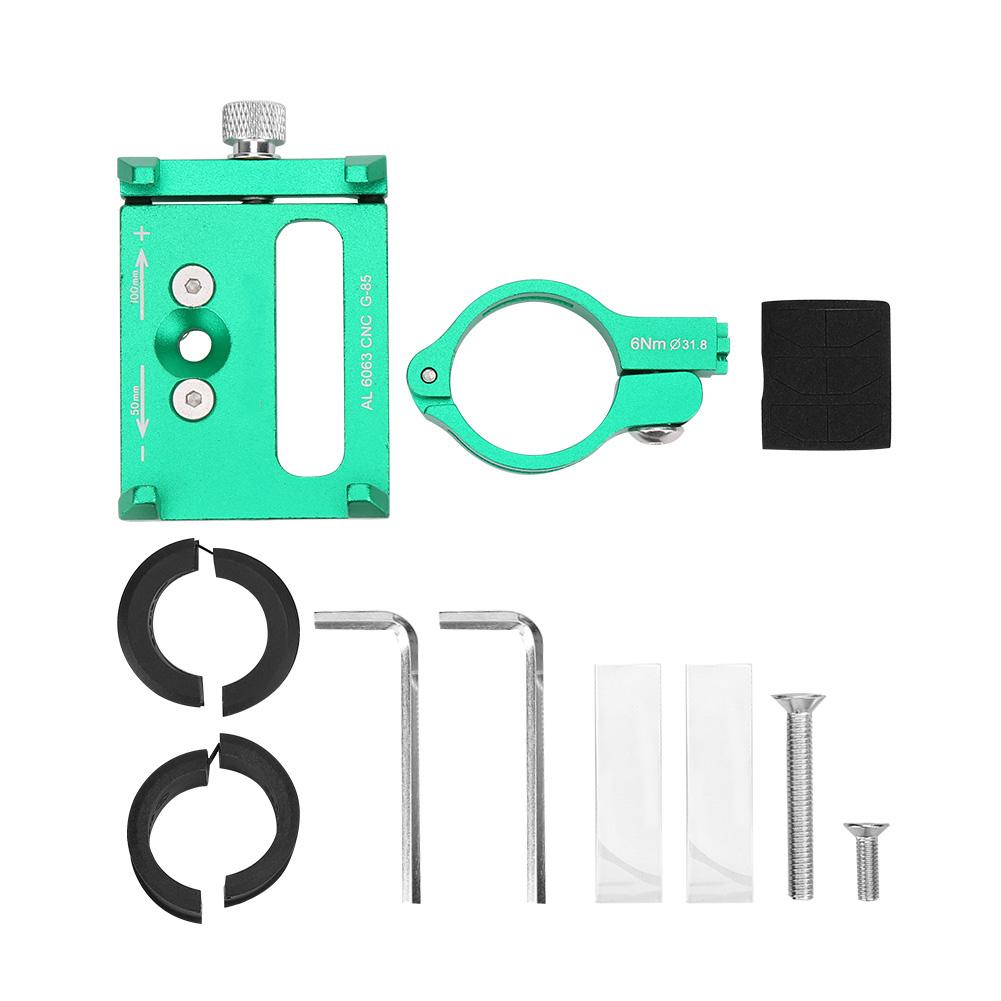 

G‑85 Подставка для мобильного телефона из алюминиевого сплава с зажимом для навигации для мотоцикла, велосипеда Green