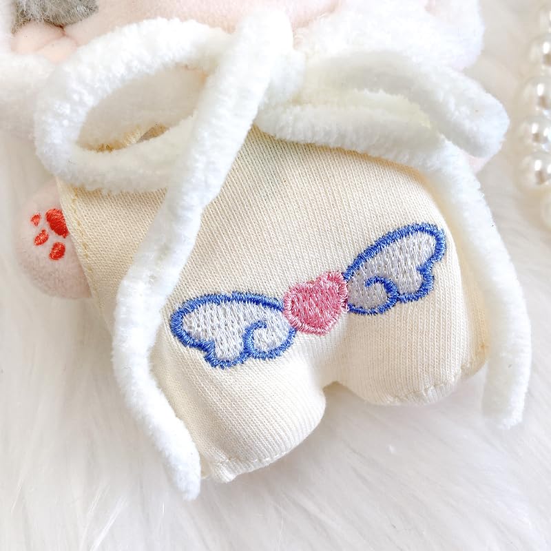 Kigurumi Cap & Clothes Set [for 10cm] White, Plush Clothes, Kigurumi Accessories, Otaku Activities, Doll Mascot, Kpopdoll Costume [Used]