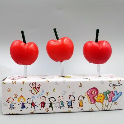 Kuchen Dekoration Geburtstagskerzen Kreative Kirschform Partykerzen Simulation Obstform Geburtstagskerzen