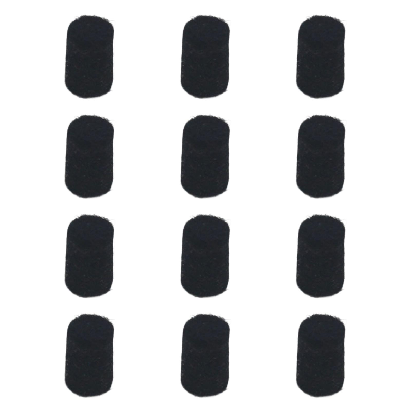 

12Pcs Saxophone Felt Pads Practical Convenient for Alto Treble and Tenor Sax чорний