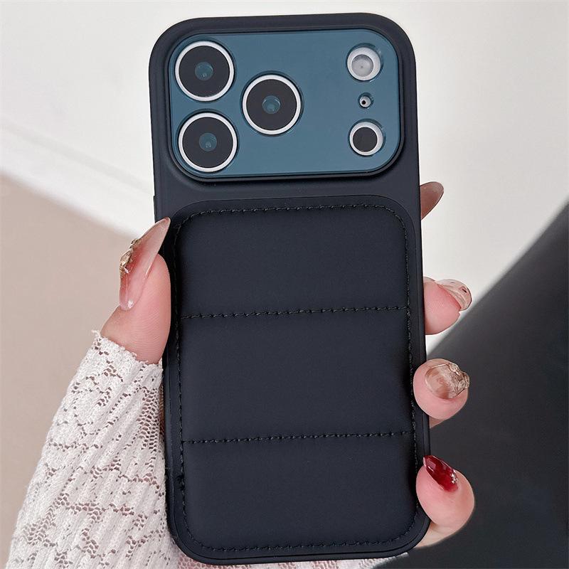 17-in-1 Down Jacket Phone Case for iPhone 14, 15, 16 Pro Max – Ideal for Global Use