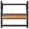 Wall Shelf Set 6 pcs Reclaimed Wood Look 100 x 25 x 30 cm Wood Based Material