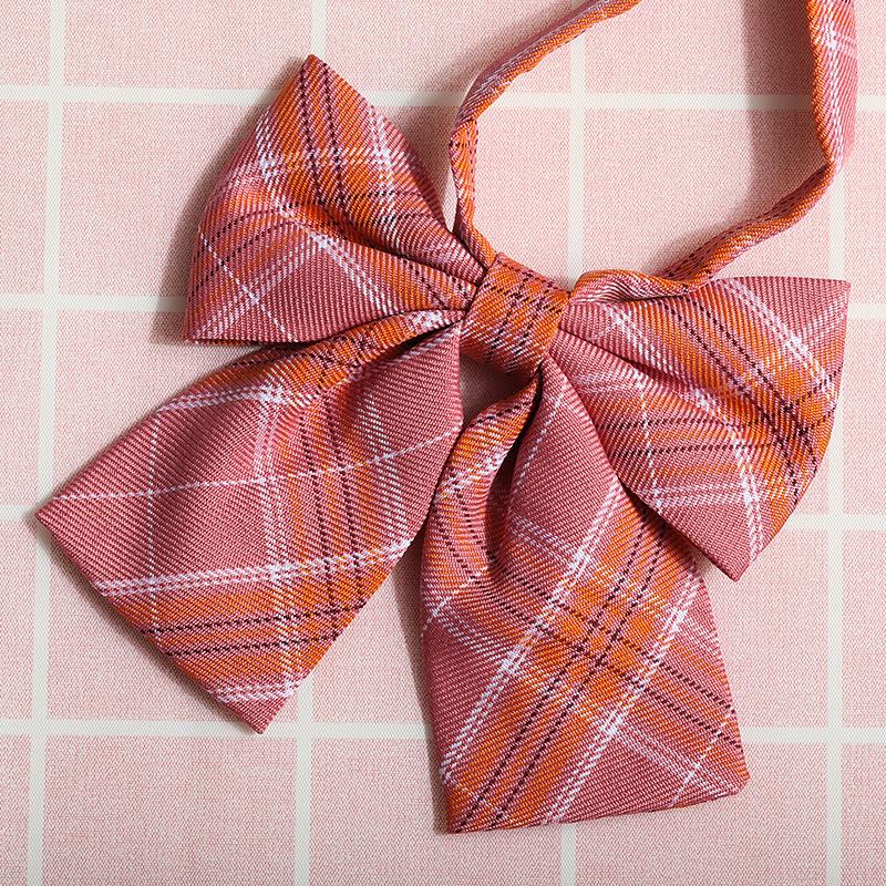Jk Japanese Plaid Korean Version Of Collar Flower Graduate Female Collar Flower College Wind Streamer Jk Bow Shirt Accessories Sailor Suit