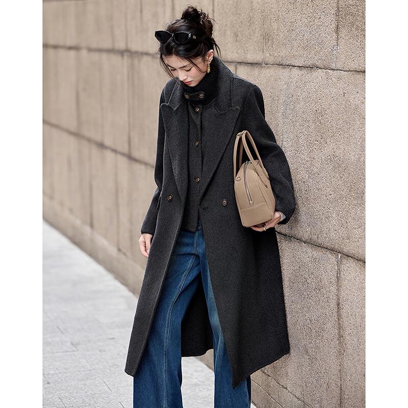 Women's Lamb Wool Two-Piece Winter Coat Set