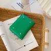 Korean version of women's wallet ins women's small wallet women's high-end short wallet change bag solid color zipper hand-held
