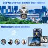 15MP 8K WiFi IP Three Lens Outdoor PTZ Camera 4X Zoom AI Tracking Surveillance Cameras Smart Security Protection CCTV Cam