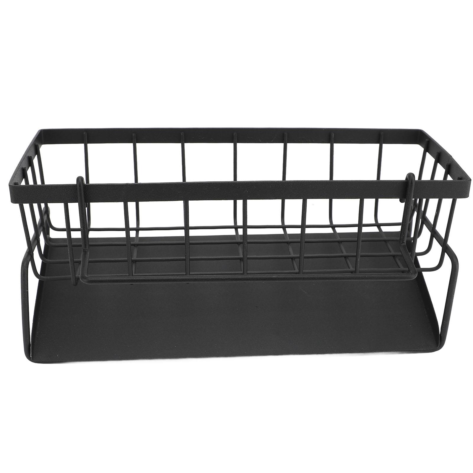 Kitchen Sink Sponge Holder Carbon Steel Multifunctional Soap Dispenser Kitchen