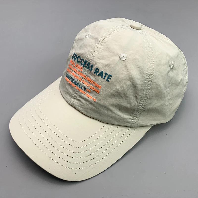 

New Outdoor Letter Quick-Dry Sport Men Women Baseball Hats Cotton Kpop Breathable Summer Street Unisex Fashion Soft Hip Hop Caps 54-60cm