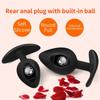 Rolling Bead Vibrating Anal Plug Wearable Butt Plug Stimulation Anus Masturbator G-Spot Massage Dildo  Sex Toy for Man Women