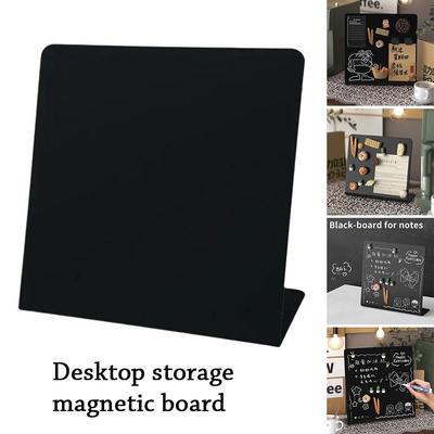 Vertical Magnetic Blackboard Metal Storage Display Board Desktop Message Board  Message Display