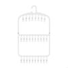 Space Saving Foldable Clothes Hanger Nontoxic Plastic Construction Multifunctional Hook For Home Dormitory Use X3UC