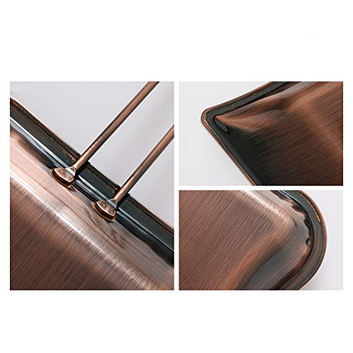FUMAJIS Dustpan, Copper-Plated Tin Metal, Retro and Stylish, Indoor, Entryway, Veranda, Outdoor Cleaning Tool, Antique-Style Interior Decor, Glossy an