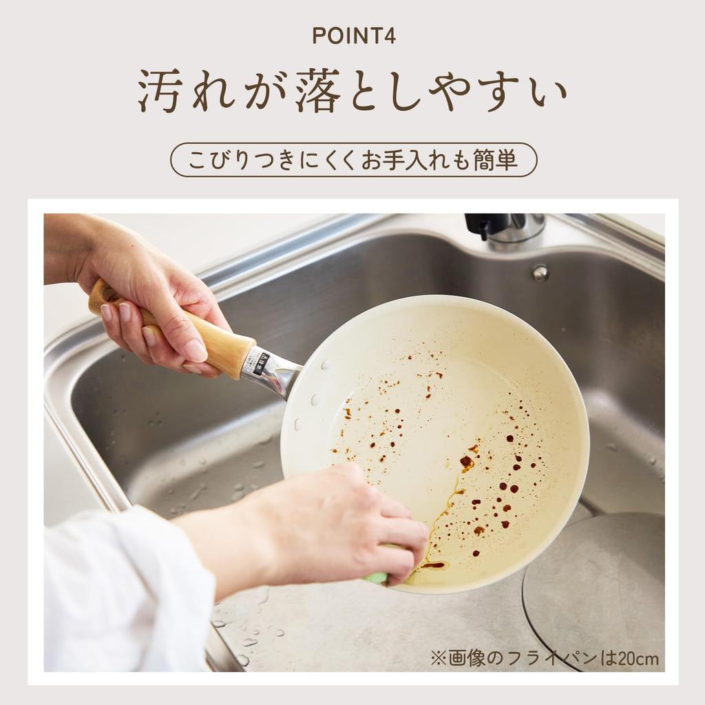 [Online Exclusive] Urushiyama Metal Frying Pan 20cm Kotori Pan Ceramic Coated Made In Japan Gas Stove Only Lightweight PFOA-Free White KOTORIPAN
