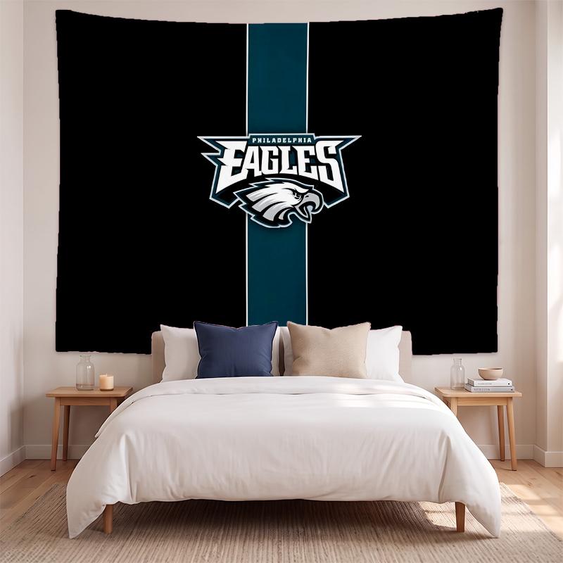 Philadelphia Eagles (37) Meno kūrinio sieninis gobelenas namų miegamojo svetainės dekoravimui Puiki dovanos idėja