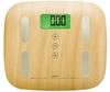 (DRETEC) Digitale Personenwaage, Körperanalysewaage, Gesundheitsmesser, Körperfettmessung, Holzmaserung, BS-244NW (Natürliches Holz)