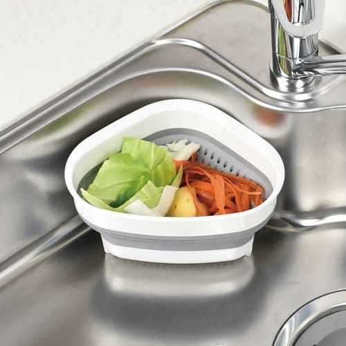 Liberty Corporation Kitchen Sink, Folding Triangular Corner, Antibacterial, Folding Corner, Warm Gray, StyleStorage