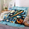 Custom Name Baseball Theme Printed Blanket - Perfect for Couch, Bed, Travel & Outdoor Use | Machine Washable, Cozy & Durable.