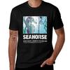 Seahorse Ocean Series Dark Color Tshirt Basic Short Sleeve For Men Tshirt