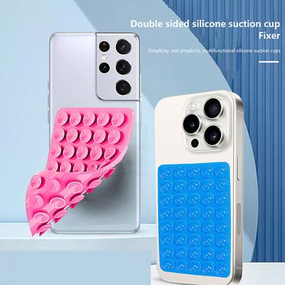1Pc Ventosa adesiva con supporto per supporto fisso 40 Ventosa in silicone bifacciale per supporto per telefono cellulare Ventosa
