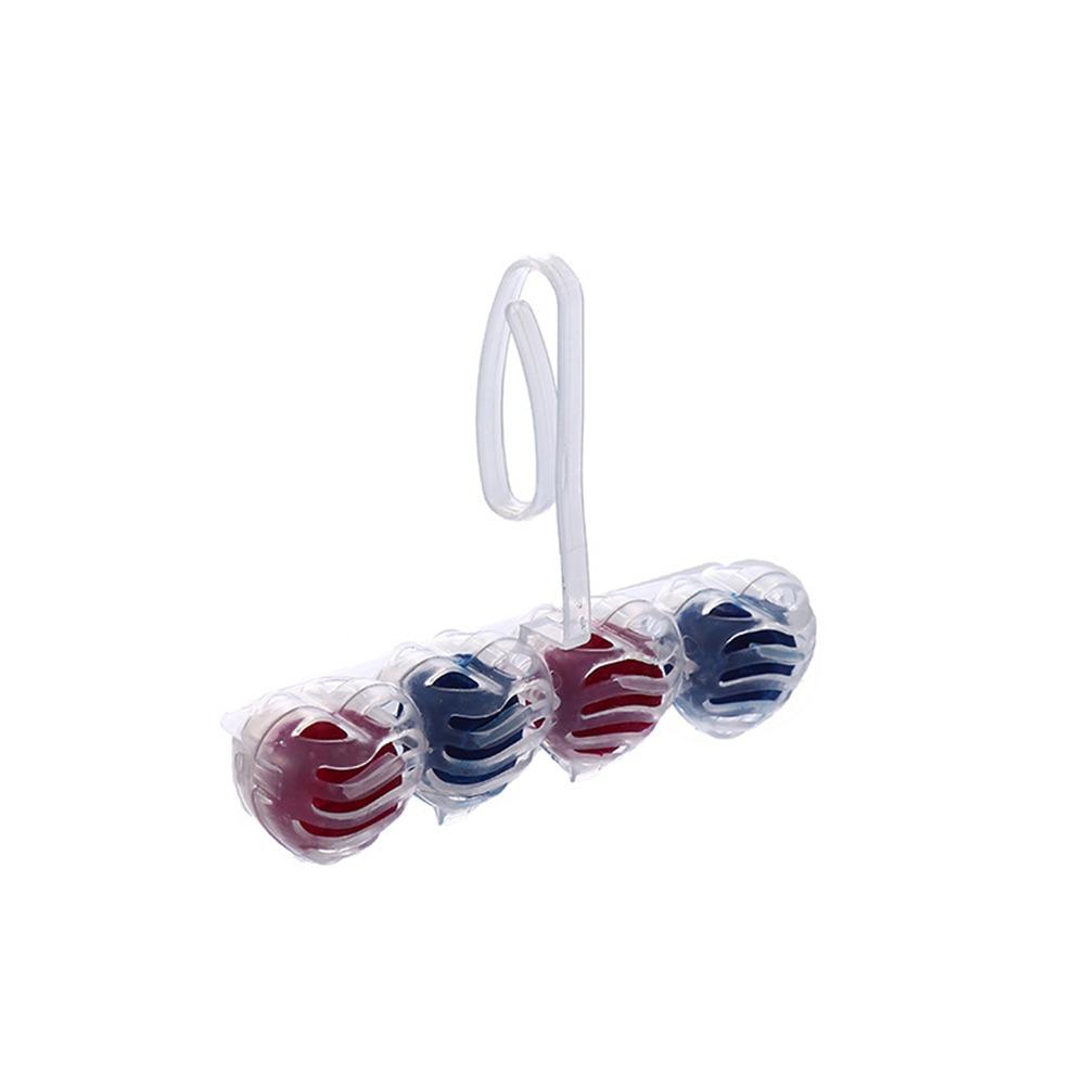 Multi Scents Hanging Toilet Cleaner Balls Blue Bubble Dirt Removing Toilet Deodorizer Long Lasting Fragrance Odor Eliminating 4 Balls Set