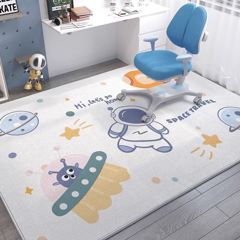 Girl'S Heart Household Crystal Velvet Floor Mat Non-Slip And Wear-Resistant Study Child Climbing Mat Bedroom Cool Bedside Blanket