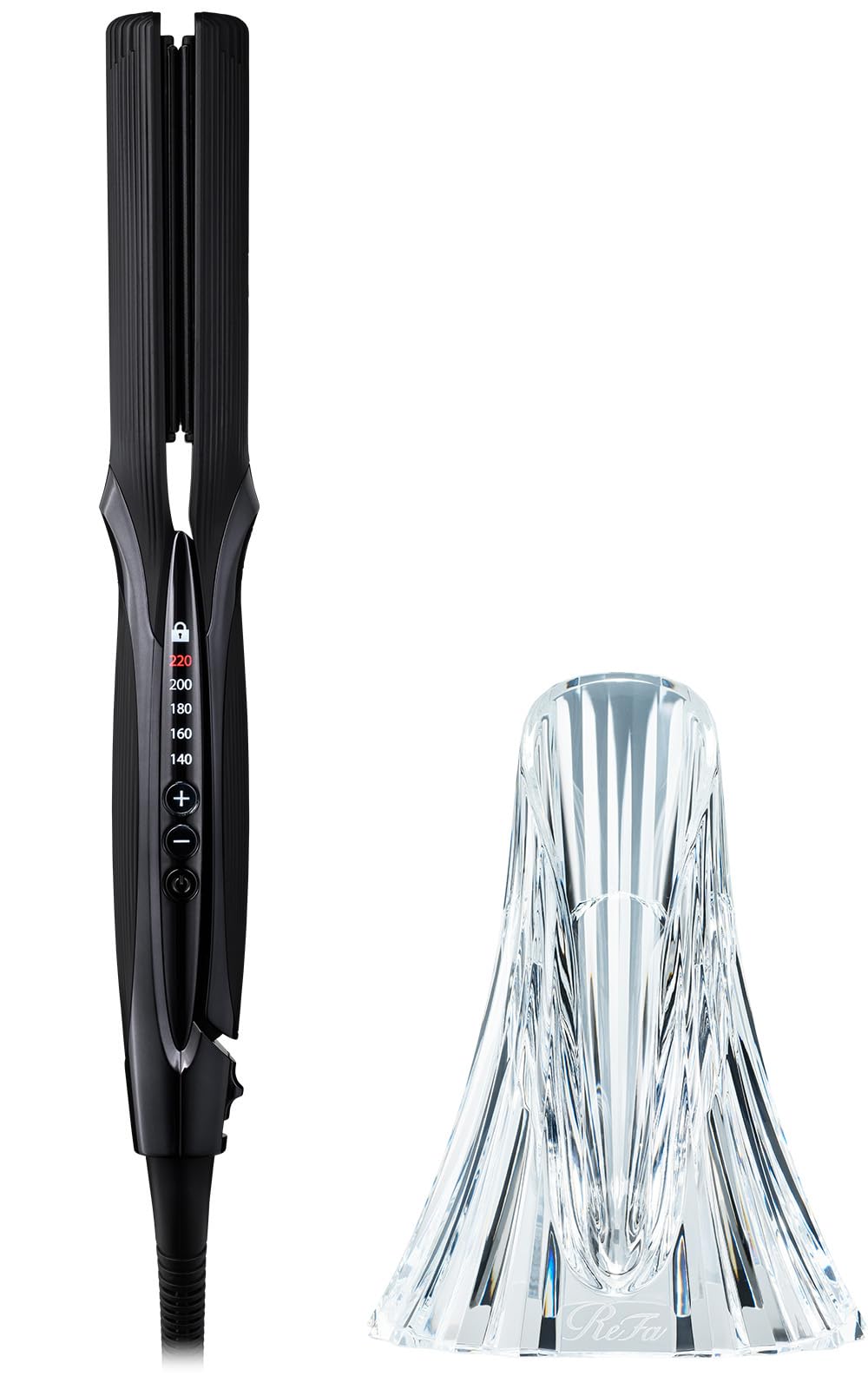 

[Official Store Exclusive] ReFa STRAIGHT IRON PRO (Black) with Dedicated Holder Set