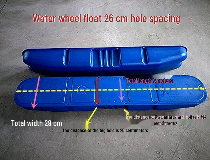 Floating Fish Pond Aerator Wheel with Plastic Parts