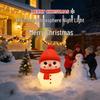 Christmas Snowman Silicone Night Light - Children's Eye Protection Bedside Lamp with Seven-Color Atmosphere